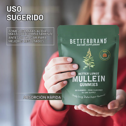 Betterbrand Mullein Gomitas Limpieza Pulmonar Potenciada