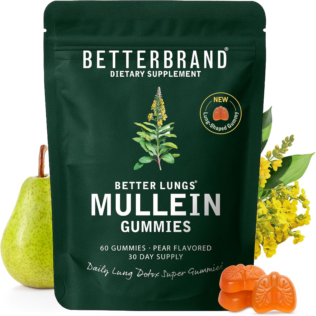 Betterbrand Mullein Gomitas Limpieza Pulmonar Potenciada